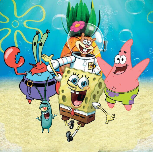 spongebob and friends