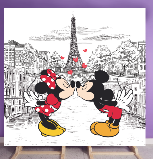 Mickey and Minnie cartoon
