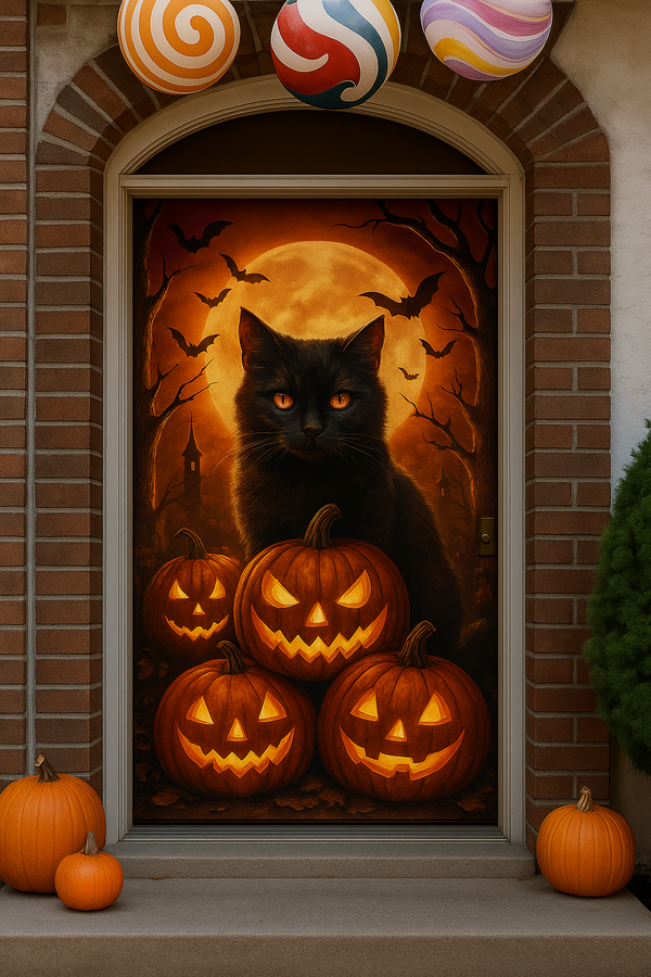 Cubierta de Puerta de Halloween 2025