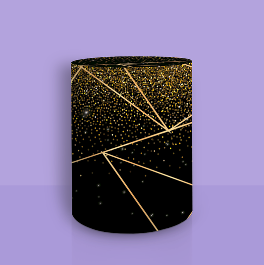 Black striped glitter
