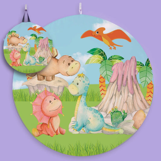 Dinosaurios de acuarela