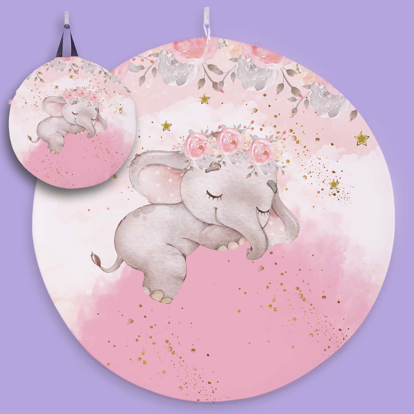 Elefante rosa bebé