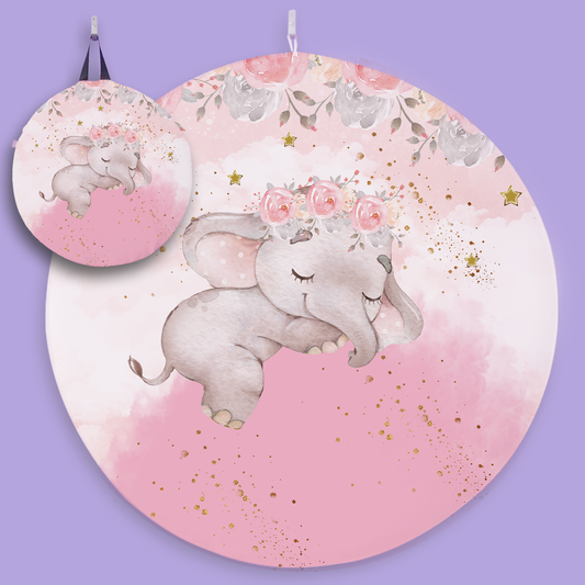 Elefante rosa bebé