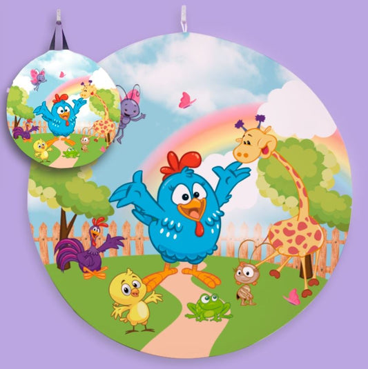 Painted chicken