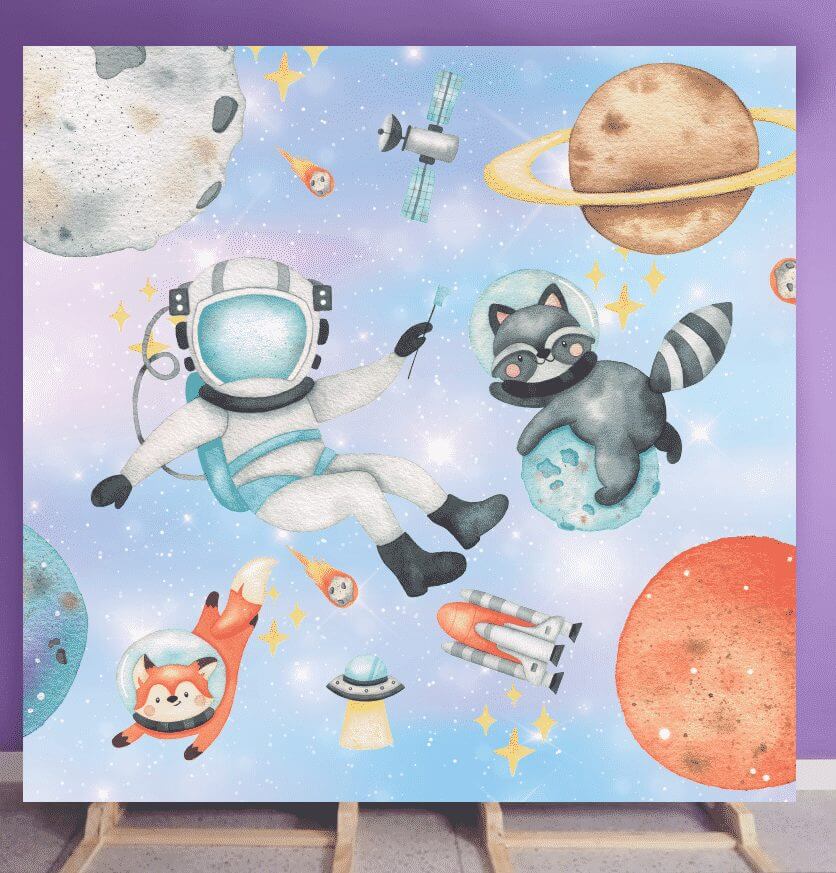 Watercolor astronaut