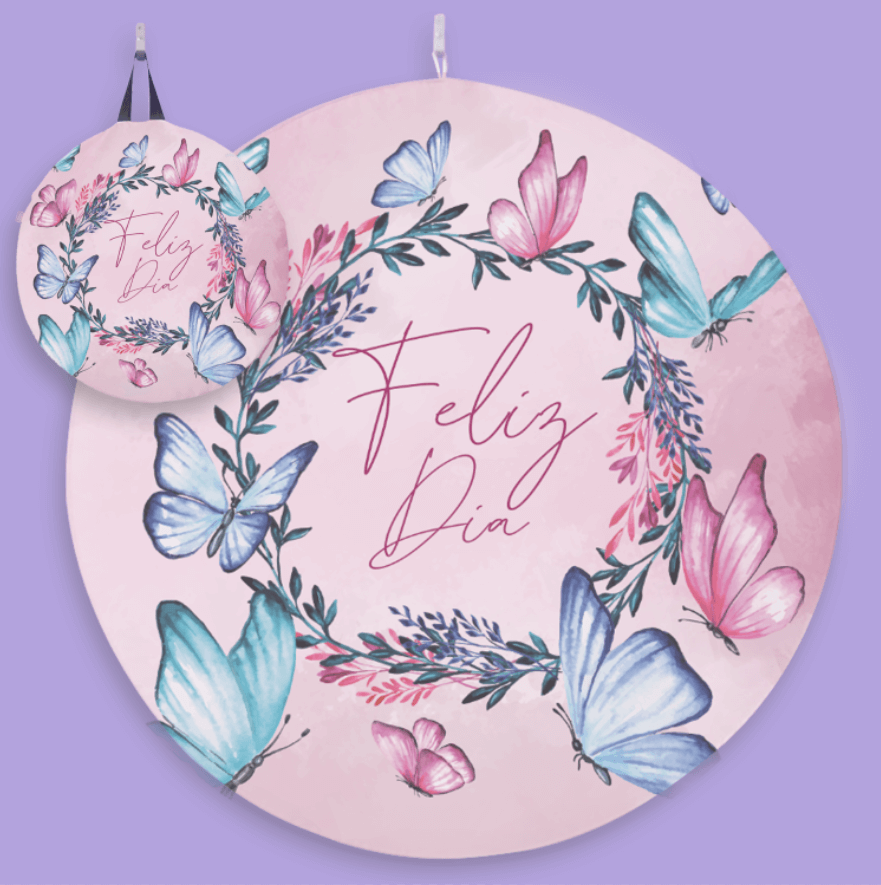 Pink and Blue Butterflies
