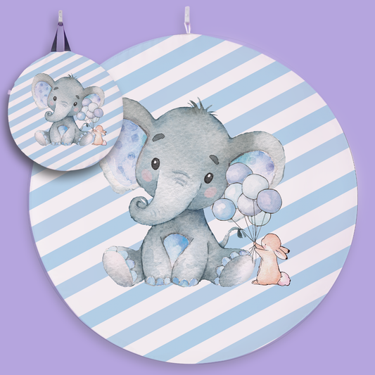 Baby Shower de elefante azul