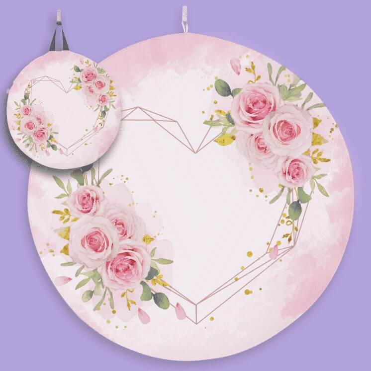 Elegant heart roses