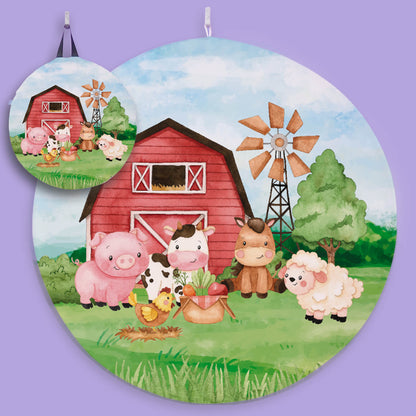 watercolor farm