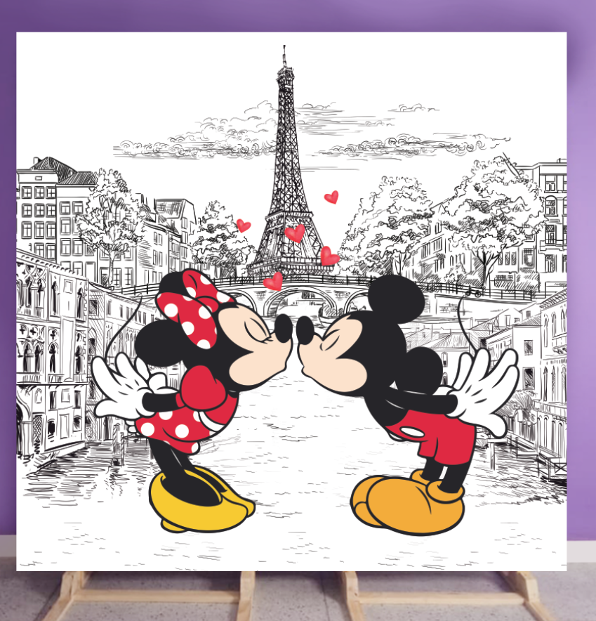 Mickey and Minnie cartoon