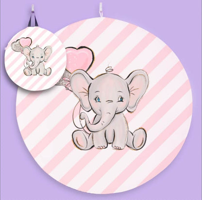 Pink Elephant Baby Shower
