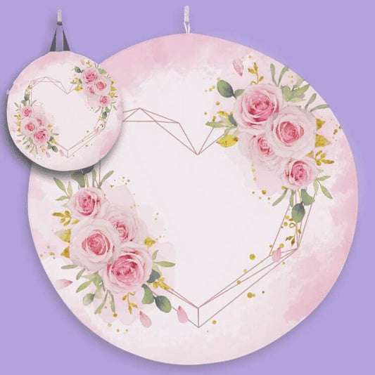 Elegantes rosas de corazón