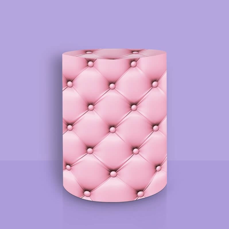 pink simulation quilted