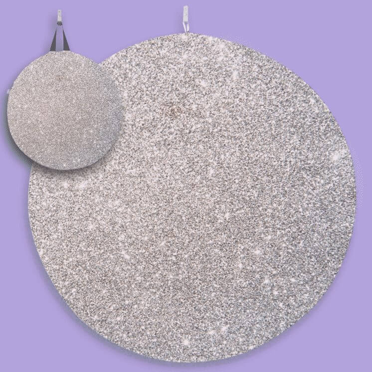 Brillo plateado